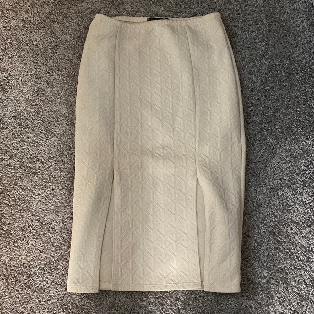 Tan crème skirt